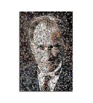 Atatürk Portre 2 Mozaik Kanvas Tablo 35x50cm