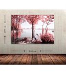 Göl Manzara Büyük Boy  Kanvas Tablo 100x150 cm