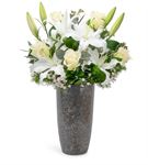 La Vega Tasarım Mis Kokulu Lilyum ve Beyaz Güller