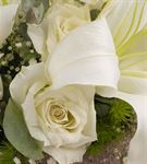 Mis Kokulu Lilyumlar ve Beyaz Güller Aranjmanı