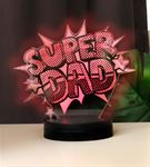 Super Dad Yazılı Babalar Günü Hediyesi Led Lamba