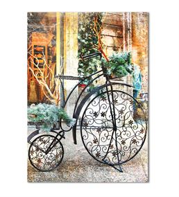 Nostaljik Bisiklet Serisi B Kanvas Tablo 20x30 cm