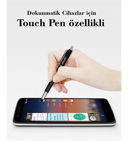 Touch Pen Özellikli Mesajlı Kutu Ve Metal Kalem
