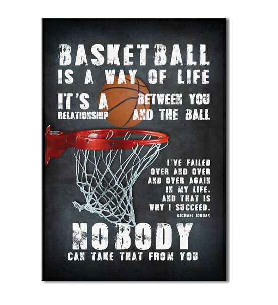 Basketbol Serisi B Kanvas Tablo 20x30 cm