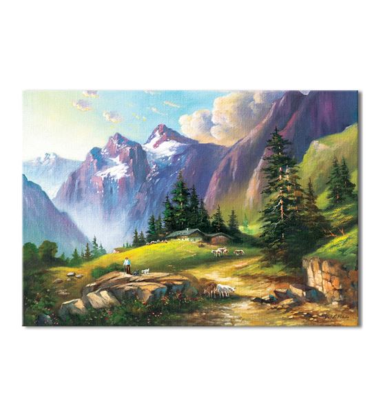 Dağ Manzarası Kanvas Tablo 50X70 cm
