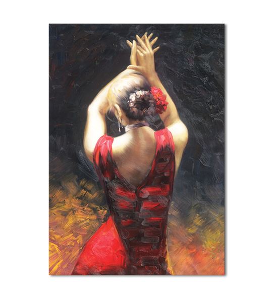 Dansçı Kadın Kanvas Tablo 35x50cm