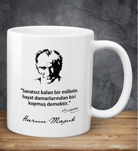 Kişiye Özel Atatürk Sözlü Kupa