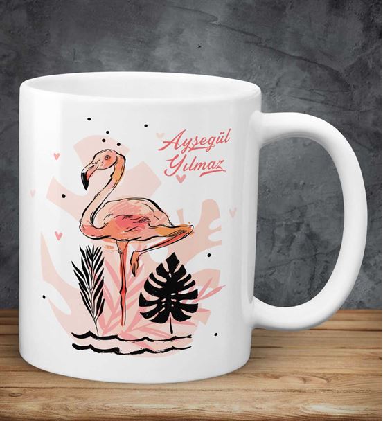 Kişiye Özel Flamingo Temalı Kupa