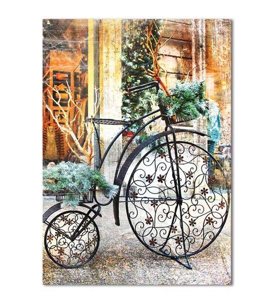 Nostaljik Bisiklet Serisi B Kanvas Tablo 60x90 cm