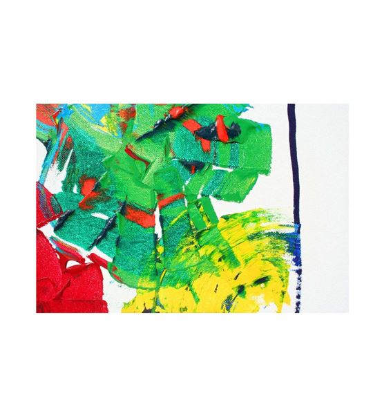 Soyut Renkli Kanvas Tablo 35x50cm