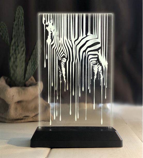 Zebra Desenli Led Gece Lambası 